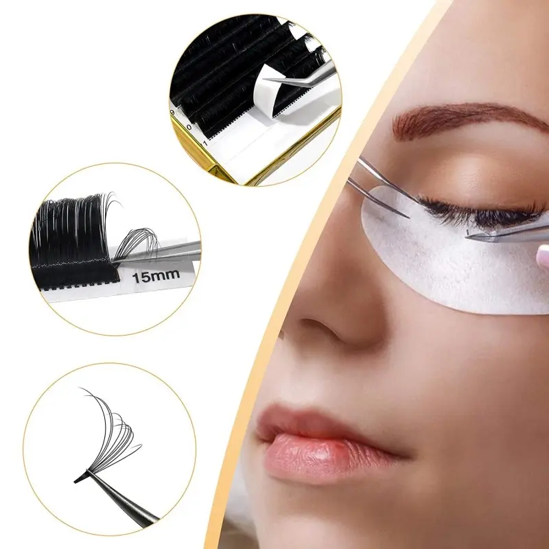 volume lash extensions wholesale trays by YIZE Lashes