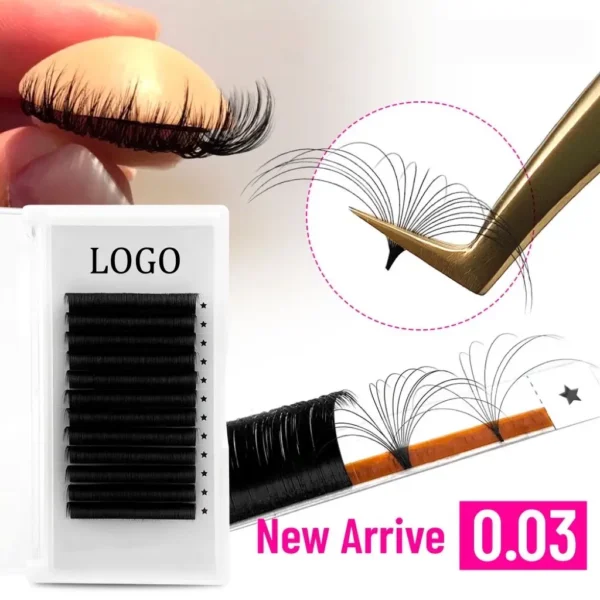主图3_副本 0.03 mega volume lash extensions tray for professional lash artists